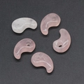 Pink natural stone crystal magatama beads for DIY bracelets and necklaces set - Rose Quartz