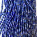 Perle naturali di lapislazzuli blu scuro con scaglie dorate per gioielli fai da te - 4x6mm (circa 100 pezzi) / Lapislazzuli