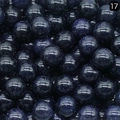 Cuentas de piedra de oro azul pulido de 10mm con efecto estrellado para bisutería - Piedra de Sol Azul (Sintética)