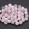 12mm runde Rosenquarzperlen aus Naturstein mit rosa Textur für DIY-Schmuckherstellung - Rosenquarz