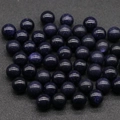 Blue goldstone 12mm loose beads with shimmering starry effect for jewelry DIY - Blue Sandstone (Synthetic)
