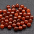 Red carnelian agate round loose beads 12mm for DIY jewelry making and crafts - Red Agate
