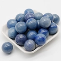 Esferas de piedra lapislázuli azul profundo para cristales y decoración del hogar - Aventurina Azul