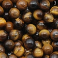 Polished natural tiger eye round beads showing unique silk luster for jewelry DIY - Tiger's Eye
