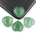 Ensemble de quatre pierres d'aventurine verte de 25 mm en forme de cœur poli - Aventurine Verte 1pc