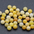 Polished yellow aventurine quartz stone balls 10mm non-porous beads for DIY crafts - Topaz