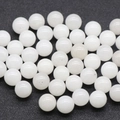 Polished 10mm white natural stone round beads for DIY jewelry and accessories - White Jade