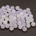 Polished 12mm light purple chalcedony quartz round beads for DIY jewelry making - Agate
