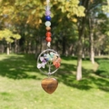 Pendentif en œil de tigre et arbre de vie chakra pour décoration de maison et voiture - Œil de tigre