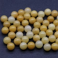 DIY jewelry 12mm honey yellow agate beads without hole for bracelet making - Topaz