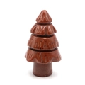 Scultura in diaspro rosso naturale lucido a forma di albero di Natale decorativo - Stile Diaspro Rosso (2 Pollici A)