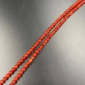 Fil de perles rondes de 4 mm en agate rouge naturelle pour la création de bijoux DIY - Agate rouge