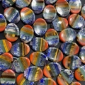 Pietra del pollice sette chakra lucidata composta da cristalli naturali e minerali curativi - Stile Completamente Concavo