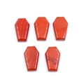 Polished red jasper natural stone coffin ornaments for Halloween decoration - Red Jasper