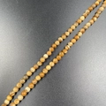 Strand of 4mm natural picture jasper beads with earthy texture for jewelry making - Red Howlite