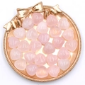 Piedras de corazón de cuarzo rosa natural pulido 15 mm para decoración y salud - Cuarzo rosa