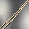 Natural 4mm agate gemstone beads with earth tone eye patterns for DIY jewelry making - Maifan Stone