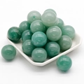 Polished 20mm green aventurine natural stone spheres for DIY and healing decor - Green Aventurine
