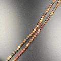 Natural landscape jasper 4mm round stone beads for DIY jewelry making and crafting - Jasper