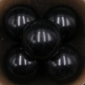 Sfere di ossidiana nera lucida da 30mm senza foro, set da 5 pezzi decorativi - Ossidiana
