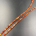 4mm natural red agate round beads for DIY jewelry making with smooth polished finish - Red Stripe Agate