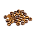 Tiger eye natural stone 5x10mm abacus beads with large holes for DIY jewelry - 1 Piece / Tiger's Eye