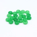 Translucent emerald green jade abacus beads with large holes for DIY jewelry - 1 Piece / Malay Jade