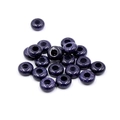 Deep blue goldstone large hole rondelle beads with sparkling golden specks for DIY jewelry - 1 Piece / Synthetic Blue Goldstone