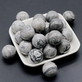 Polished 20mm Picasso Jasper natural stone balls with unique grey and black marble textures - Picasso Jasper