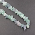 Perle in pietra grezza di fluorite naturale irregolare in verde e viola per gioielli - Fluorite
