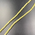 4mm pale yellow natural gemstone beads with smooth oily luster for DIY jewelry making - Lemon Jade