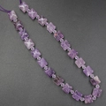 Perles en cristal naturel violet en forme d'étoile avec des perles d'espacement facettées - Améthyste Claire