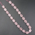 Perle in quarzo rosa a forma di stella per creazione gioielli fai da te - Quarzo rosa