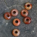 Perles en agate cornaline rouge avec trou de 5mm pour la création de bijoux DIY fait main - Agate Rouge 1PC