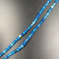 4mm blue agate natural stone round beads for DIY jewelry making and crystal necklaces - Blue Striped Agate