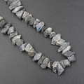 Natural irregular labradorite gemstone beads with blue flashes for DIY jewelry making - Labradorite