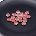 Ροζ ημιδιαφανείς χάντρες χαλαζία 5x10mm για την κατασκευή κοσμημάτων DIY - 1 Τεμάχιο / Συνθετικό Κόκκινο Καρπούζι
