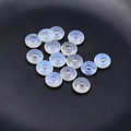 5x10mm ημιδιαφανείς λευκές χάντρες οπαλίτη με μεγάλη τρύπα 4mm για DIY βραχιόλια - 1 Τεμάχιο / Συνθετικό Οπάλιο