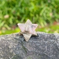20mm natural Rhodonite Merkaba Star crystal stone with pink and grey patterns - Rhodonite