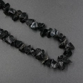 Irregular black natural crystal agate stone beads for DIY jewelry making accessories - Black Tourmaline