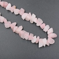 Irregular natural rose quartz raw stone beads with soft pink hue for DIY jewelry - Rose Quartz