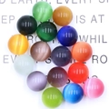 Mix of 20mm round cat eye stone spheres in assorted colors for home decor - Random Color (1 PC)