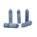 Five-piece natural blue sodalite hexagonal crystal pillars for DIY jewelry and healing - Blue Aventurine