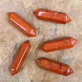 Colonne di cristallo esagonali a doppia punta in diaspro rosso con trama naturale - Diaspro Rosso