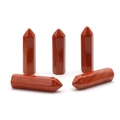 Polished Red Jasper crystal points set for DIY crafts and healing decoration - Red Jasper