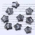 Polierte graue Labradorit-Stern-Natursteine für DIY-Schmuck und Bastelarbeiten - Larvikit