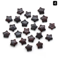Mini 15mm sternförmige graue Jaspis-Natursteine mit rotbraunen Flecken für DIY-Bastelarbeiten - Roter Unakit