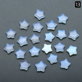 Mini 15mm Opalith Kristall Sternperlen für DIY Schmuck und Handyhüllen Deko - Synthetischer Opal