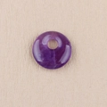 Ciondolo a ciambella in ametista viola naturale da 18mm per gioielli fai da te e orecchini - Ametista