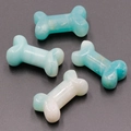 Amazonite natural crystal stone bone shaped carving miniature decor set of four pieces - Amazonite